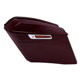 HR3 Billiard-Burgundy CVO Stretched Saddlebags For 14-23 Harley Touring
